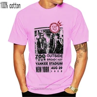 U2 Zoo TV Tour New York 1992 Yankee Stadium Slim Fit T-Shirt Short Sleeves Cotton Fashion T Shirt Free Shipping