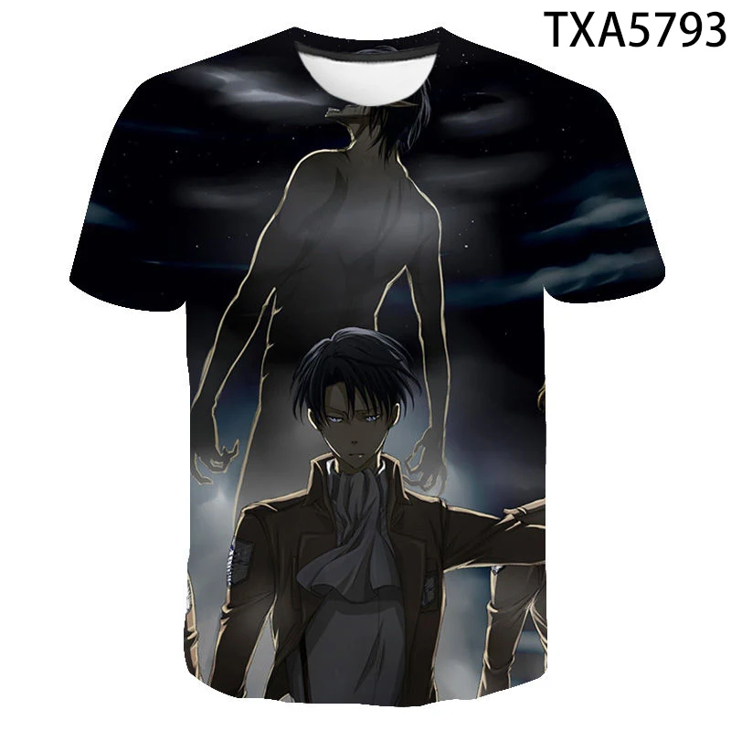 

Anime 3D Print Attack On Titan T-shirt Cool Men Women Trendy Short Sleeve Shirts Casual Streetwear Clothes
