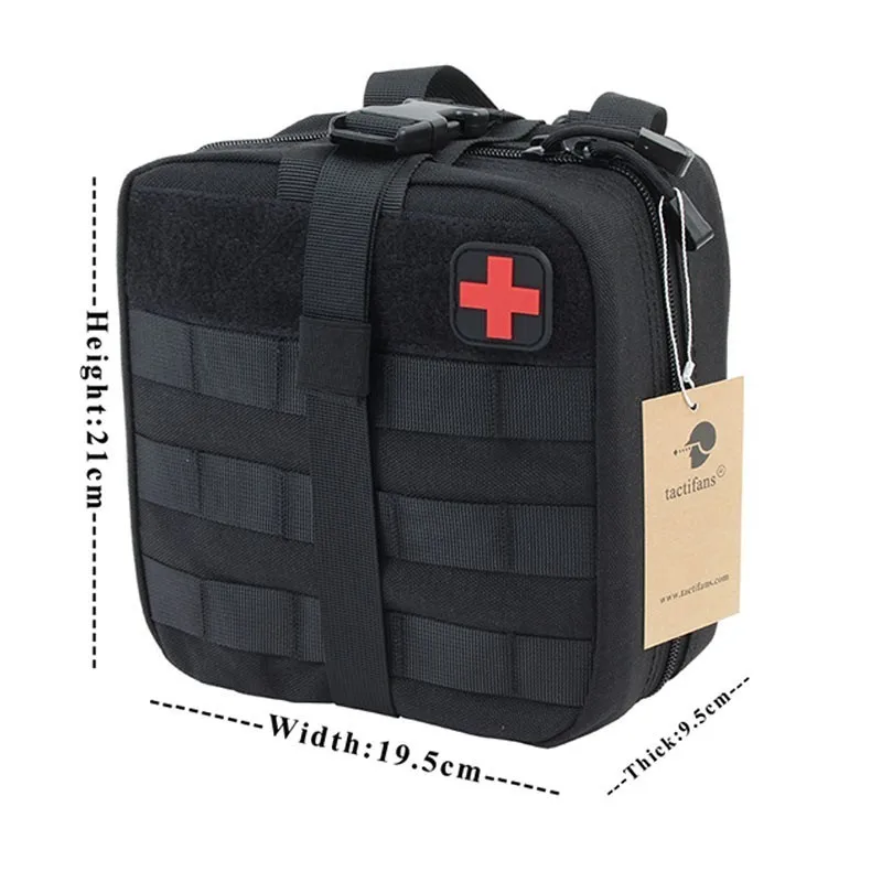 

First Aid Pouch Patch Bag Molle Hook and Loop Amphibious Tactical Medical kit EMT Emergency EDC Rip-Away Survival IFAK