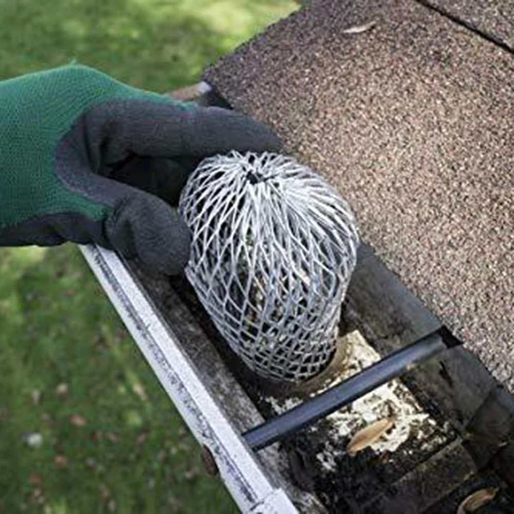 

Expand Filter Strainer Stops Blockage Leaves Roof Drainage Pipe Filter Caps Leaf Drains Debris Drain Net Cover 4pcs