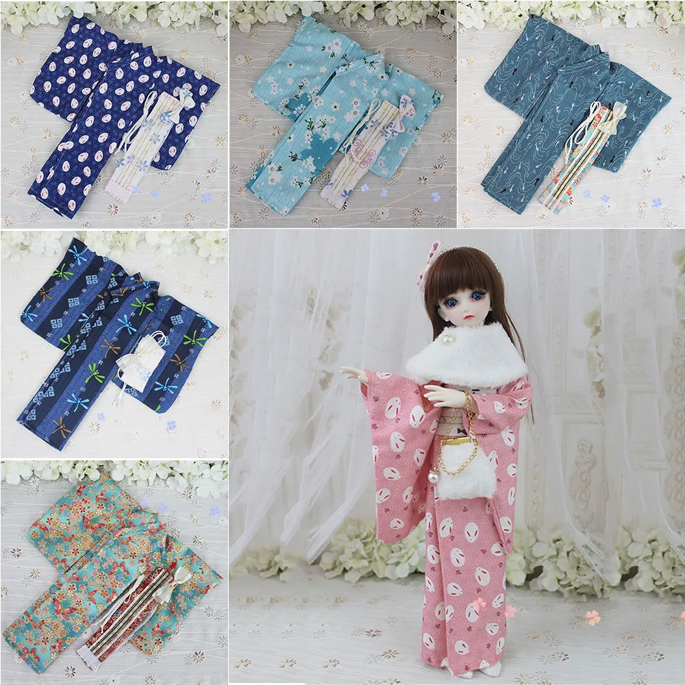 

Кимоно женское с принтом в японском стиле, одежда в стиле ретро, одежда для женщин, кукла BJD YOSD DK DZ AOD DD, 1/3, 1/4, 1/6