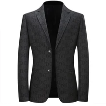 Costume professionnel pour homme d'affaires, veste pour jeune homme, manteau décontracté pour le bureau, collection automne et hiver  (2)