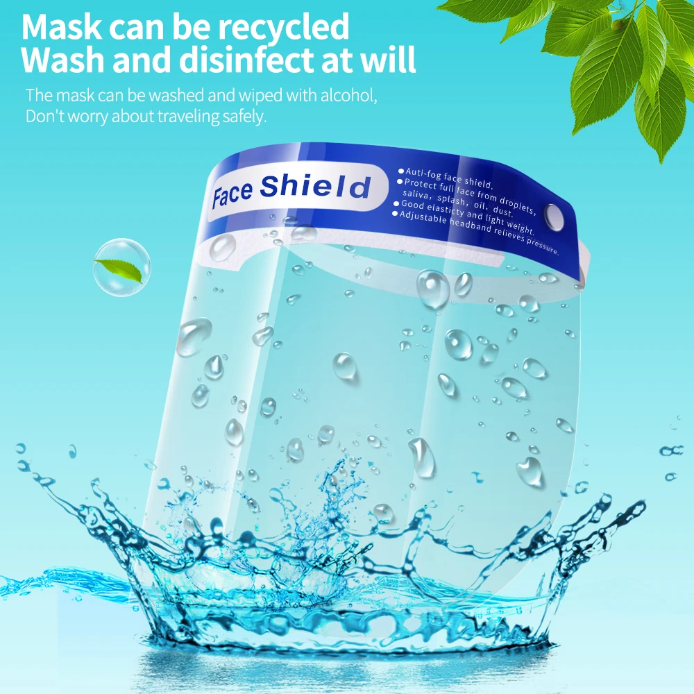 

Защитная маска Анти-капли защитный лицевой щиток защитные крышки полностью прозрачное глаз защитный лицевой экран Безопасность защитный лицевой щиток 5/10 шт