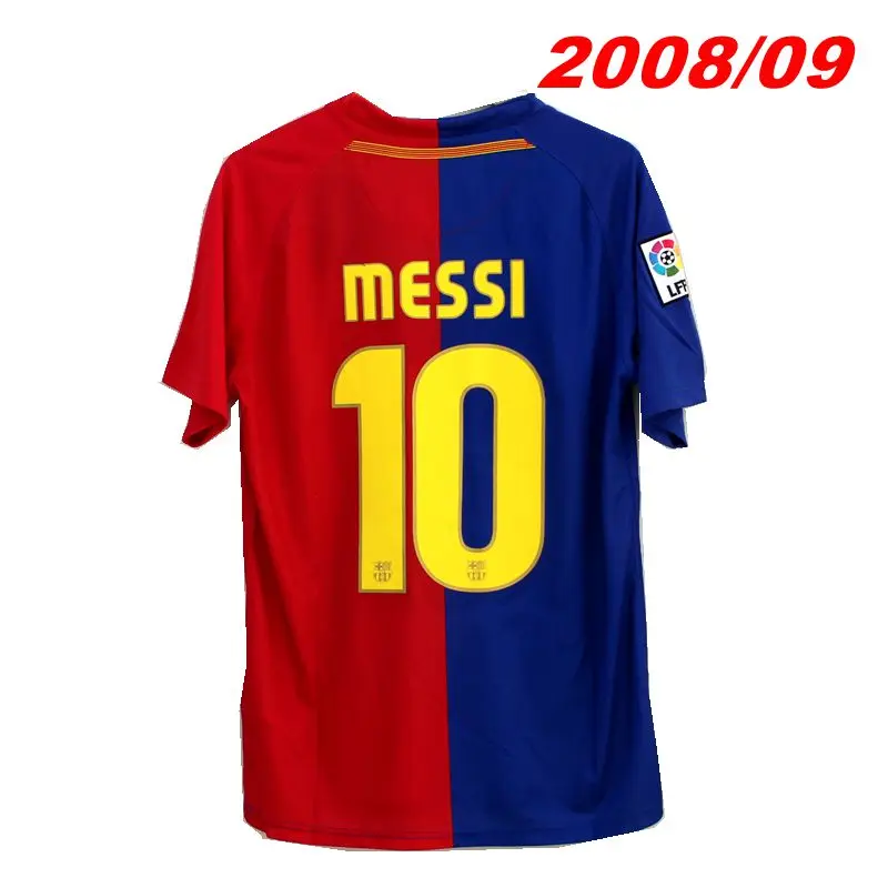 

2008/09 Retro football jersey, Messi No. 10 football jersey, wear-resistant and knitted uniform