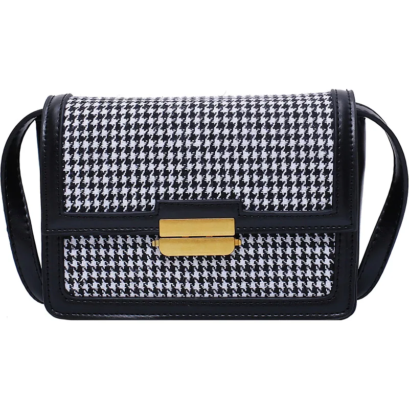 Зимняя национальная сумка Женская клетчатая на плечо 2019 популярная