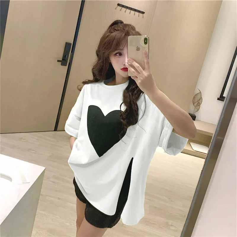 

New Products Ladies T-shirt Harajuku Summer T-shirt Fashion Hot Print Ladies T-shirt Casual T-shirt Ladies Trendy Clothing