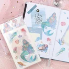 4 листа в упаковке, винтажная декоративная бумажная наклейка рыцаря, Кита, единорога, декоративный альбом, дневник в стиле Скрапбукинг, наклейка на этикетку