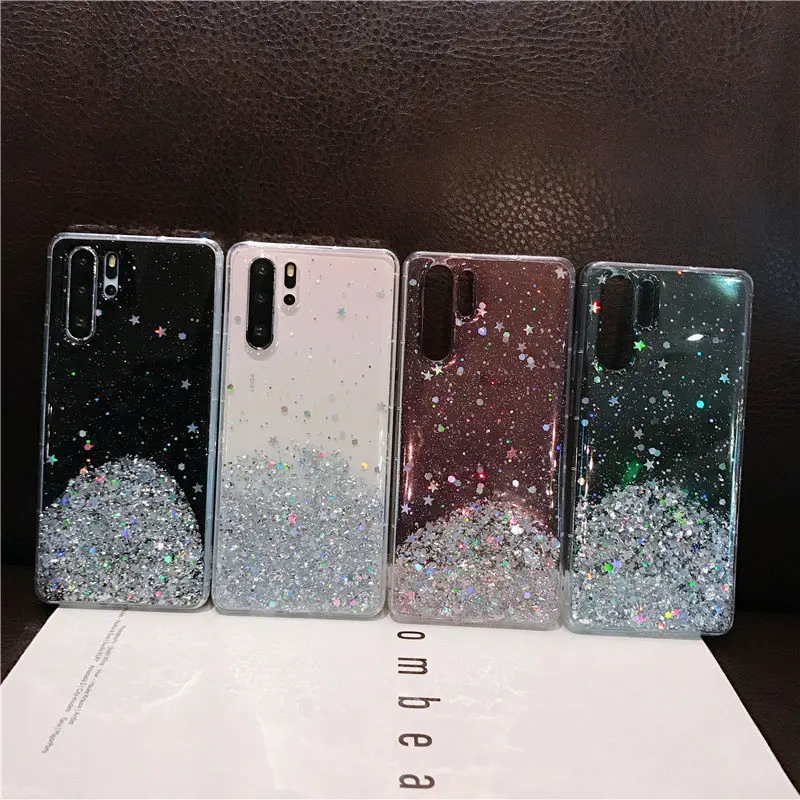 Чехол для Huawei Honor 20 10i P Smart Plus P20 Lite 2019 Pro Nova 5i блестящий чехол с серебряной фольгой и