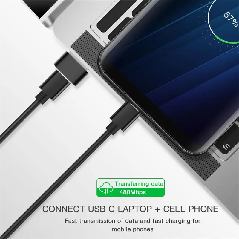 Переходник с Mini USB на Type C Папа мама адаптер для зарядки и синхронизации данных