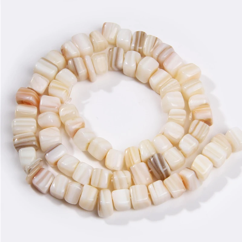 _ Нестандартные Квадратные бусины в виде ракушек оболочка Швабра россыпью 15