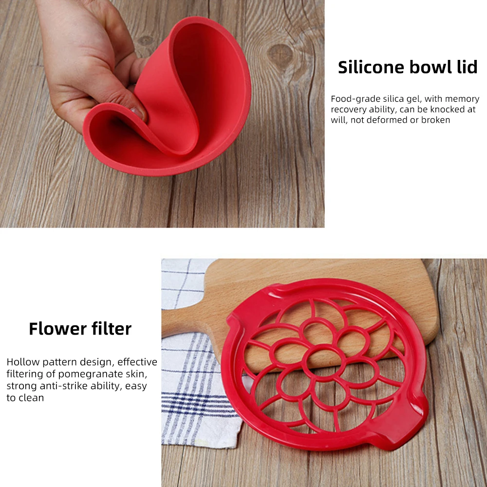 Лидер продаж силиконовая гранатовая Овощечистка чашка для дома в форме