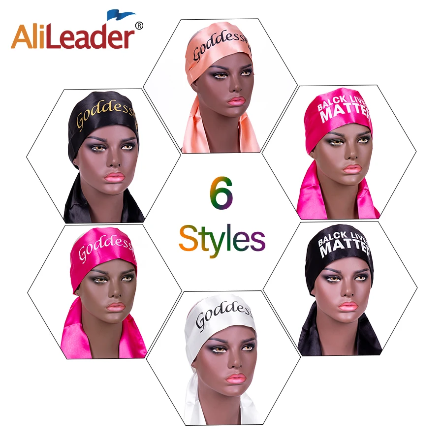 Alileader 2020 дешевые шарфы с атласными краями для париков 100 шт Customzie логотип парик