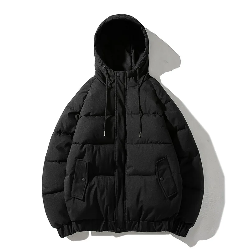 Парка мужская с капюшоном теплая хлопковая куртка длинным рукавом повседневная