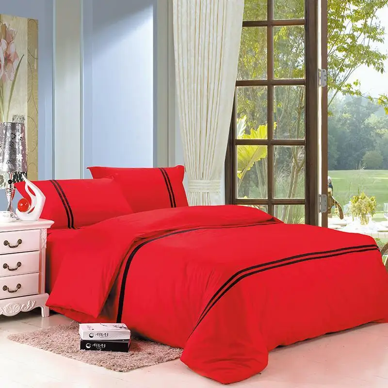 

Full Queen King Cotton Duvet Cover, Black White Hotel Bedding Duvet Cover Set,J-Piece, Ultra soft Bed sheet Fitted sheet set