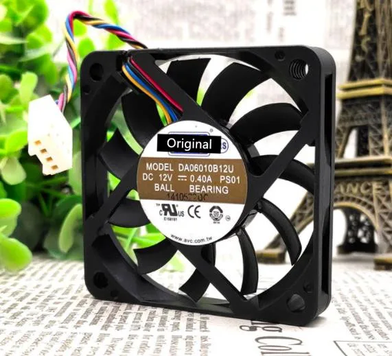 Оригинальный 100% рабочий для AVC DA06010B12U 10 мм толщина 6010 12 В а 60*60*10 мм ультратонкий объемный вентилятор охлаждения воздуха