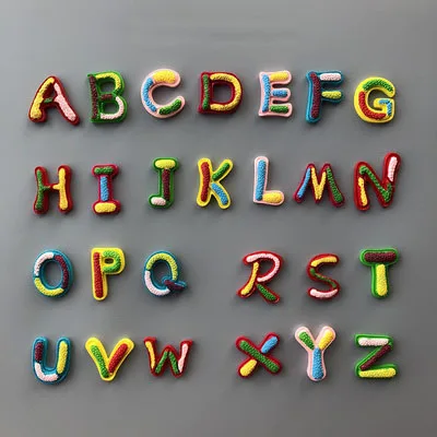 26 шт цветные алфавитные буквы Детские раннее образование магниты офисная белая