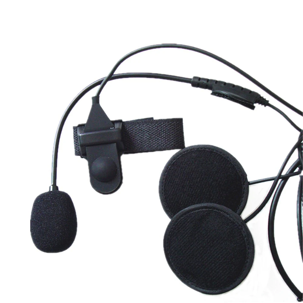 Шлем гарнитура 2 Pin PTT мотоциклетные наушники для рации Kenwood Baofeng Puxing Любительское