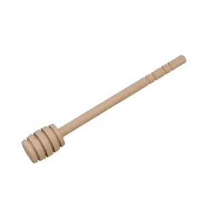 1pcs High Quality Honey Stir Bar Mixing Handle Jar Spoon Practical Wood Dipper Honey Long Stick Supplies Honey Beekeeping tools