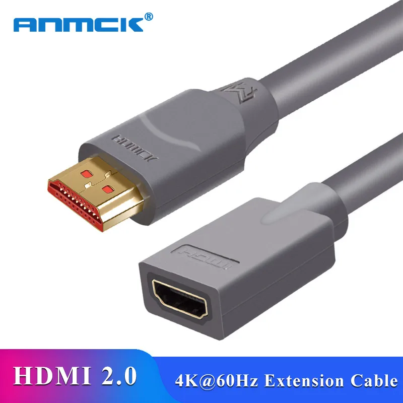 Удлинитель HDMI Anmck 4K 60 Гц Удлинительный кабель 2 0 типа Папа-мама для HDTV Nintendo Switch PS4/3 5