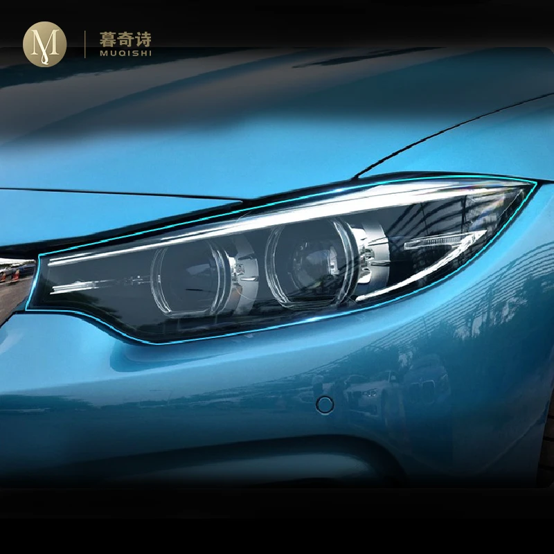 For BMW F32 F33 Series 4 2015-2019 Car Exterior Headlight Anti-scratch TPU Protective film Anti-scratch Repair film Accessories