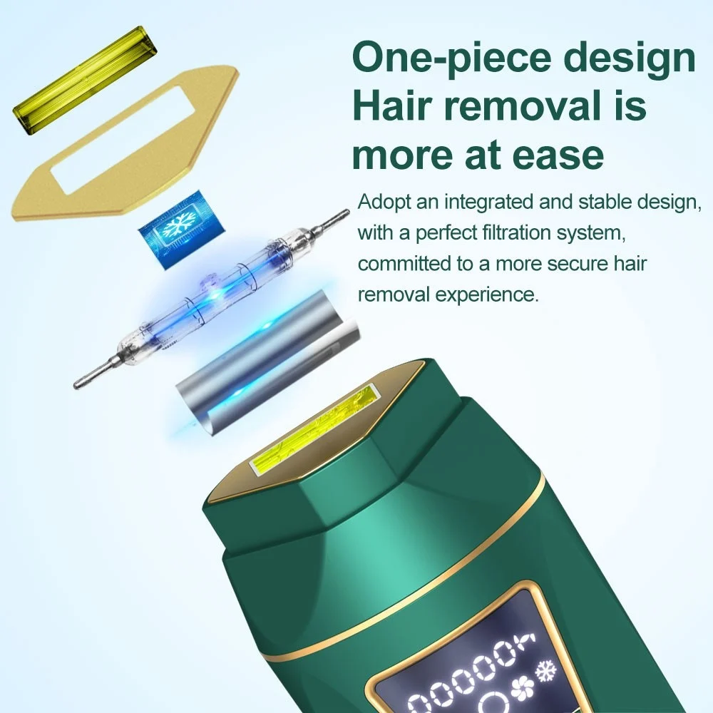 

Lescolton T015C All-in-One Cold Laser Depilation Machine Permanent Hair Remover Tool Bikini Facial Trimmer Electric Epilator