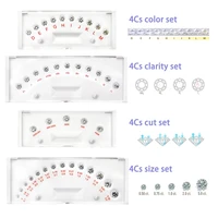 4Cs Refer to the GIA Diamond  standard CT Color Clarity Cut Scale CZ Master Stone round  laser cubic zirconia stone tester tools