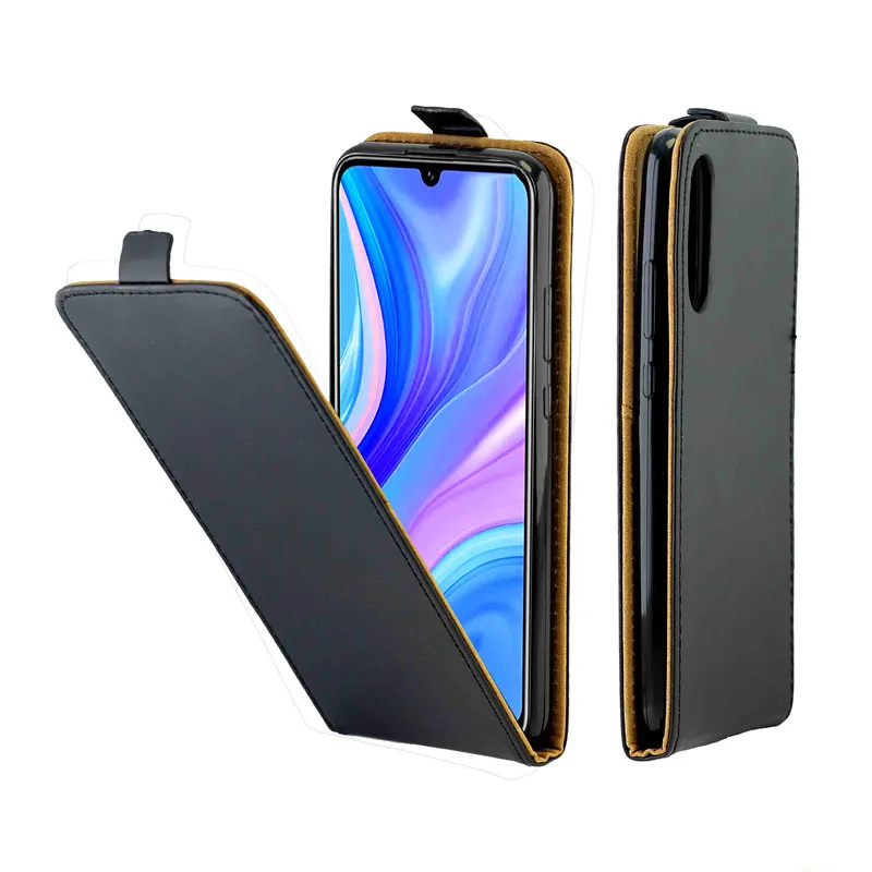 Деловой кожаный чехол для Huawei Enjoy 10/Honor Play 3 Вертикальный флип-чехол с отделением