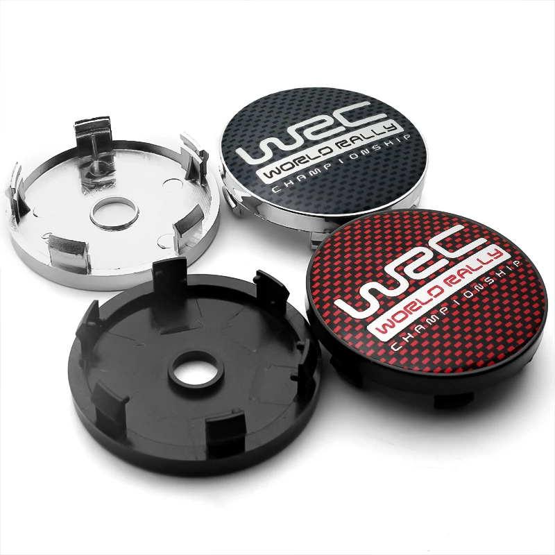 4 шт. 56/60 мм Центральная втулка колеса автомобиля крышки WRC эмблемы Стикеры