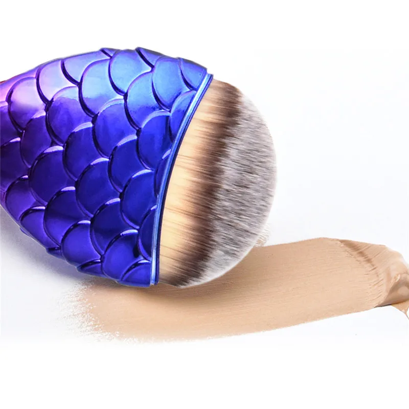 Мода 5 цветов красивые мягкие рыбьи весы Русалка нижняя пудра Румяна лицо щеки