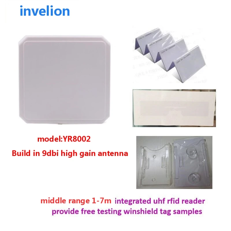 1-6meters Middle distance Integrated Reader/UHF RFID antenna Reader IP65 waterproof outdoor parking lot access control