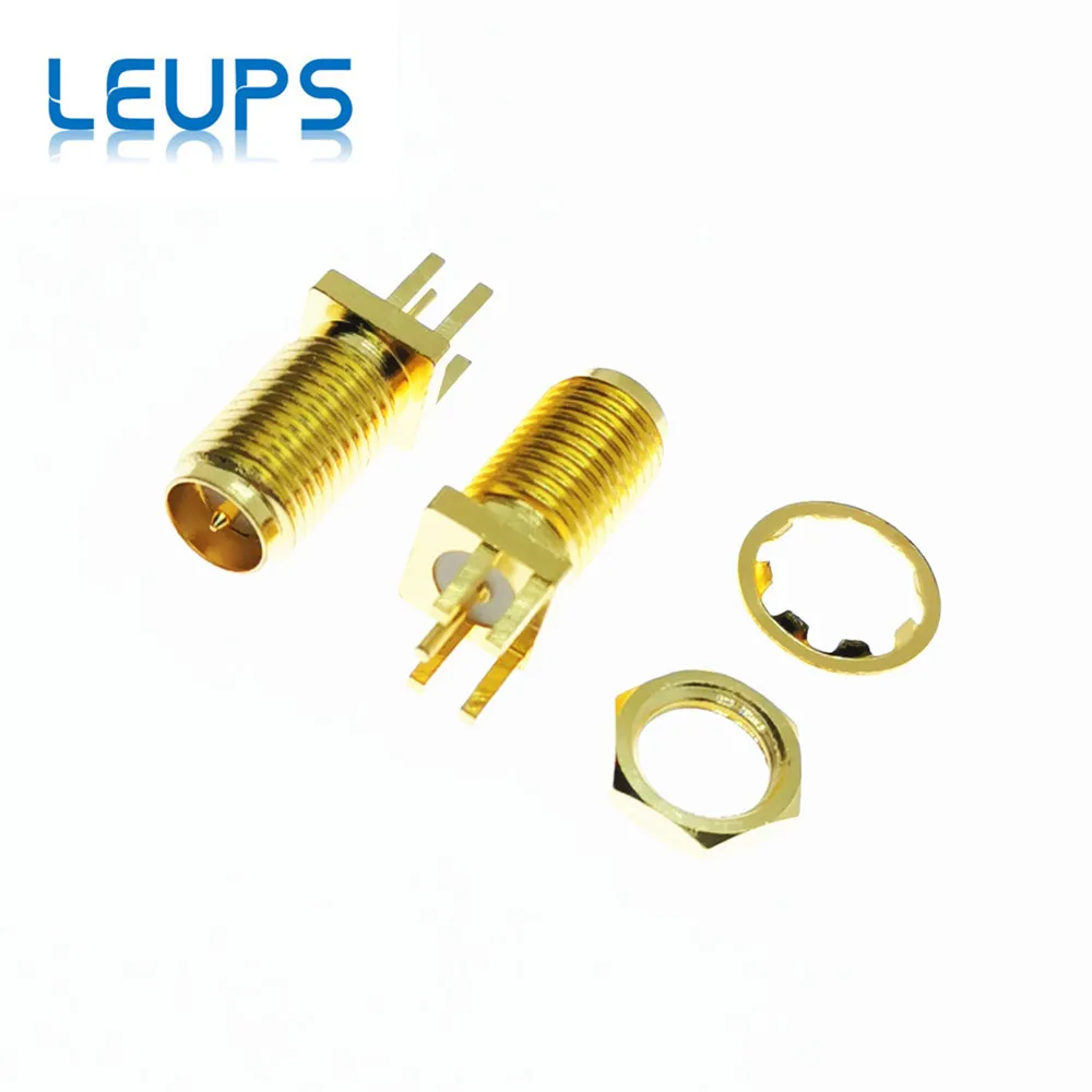 10 шт. разъёмы SMA Мама или мама (штырь) RF разъём гайка для пайки зажим печатной платы