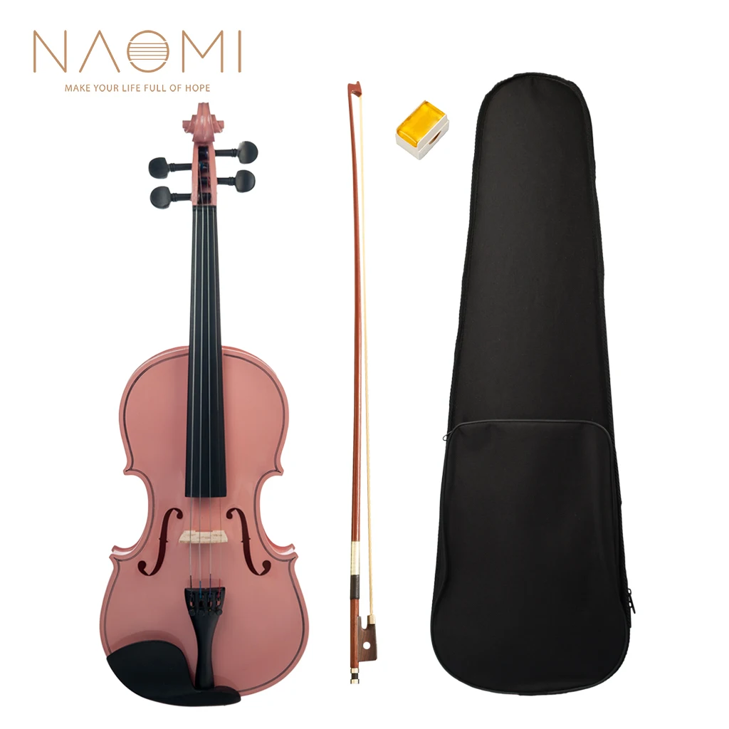 Акустическая скрипка NAOMI 4/4 большого размера Студенческая акустическая для