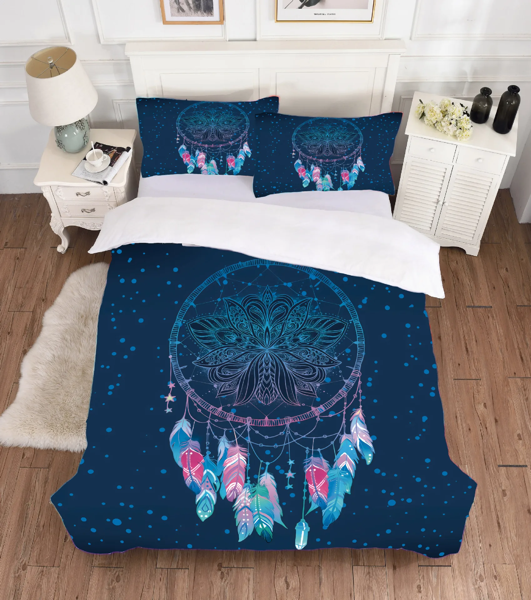 

Fashion Bedding Set 2/3pcs 3d Digital Unicorn Printing Bedding Set Duvet Cover Sets 1Quilt Cover + 1/2 Pillowcases US/EU/AU Size