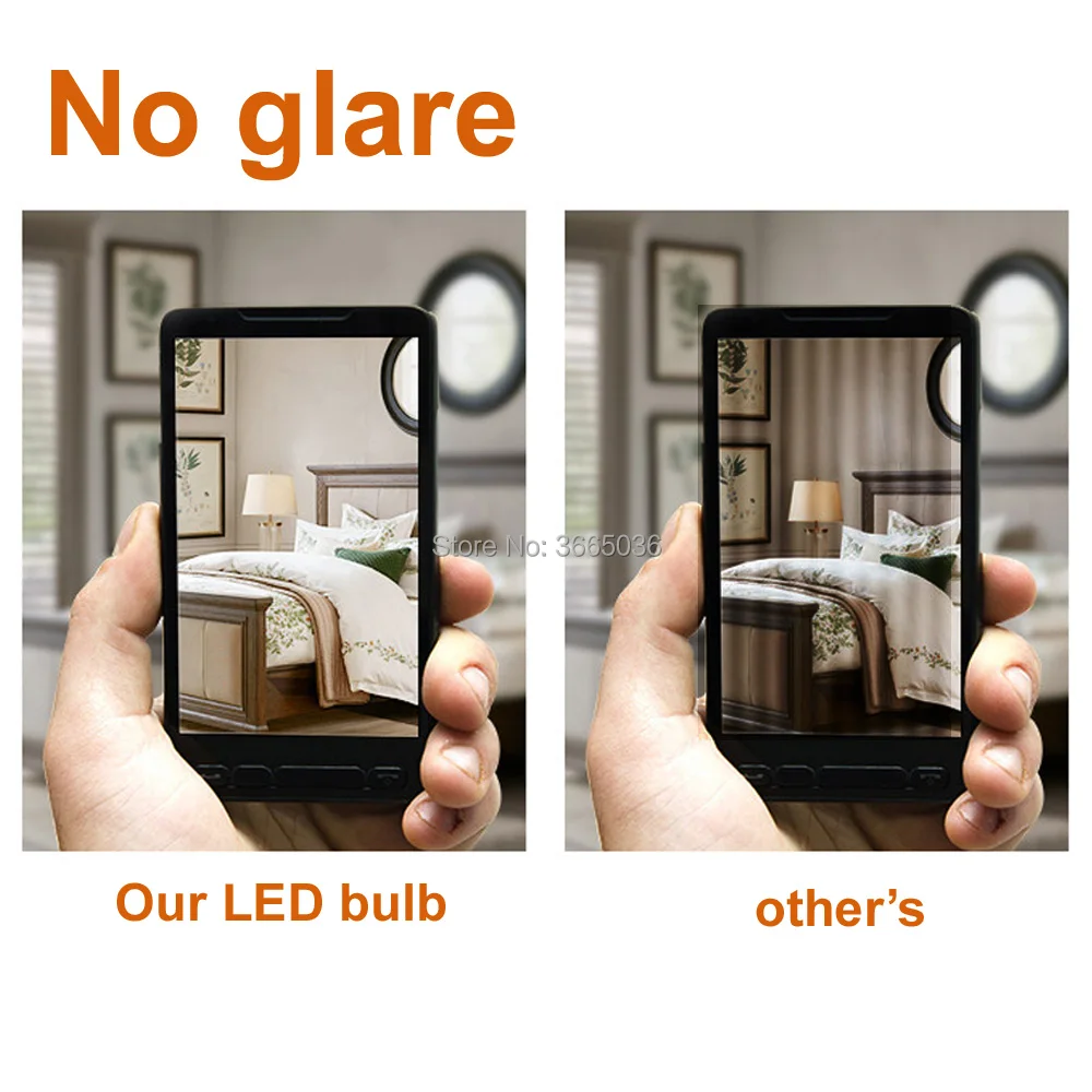 20 шт. Позолоченные G45 4 Вт светодиодные лампы накаливания зеркало наполовину