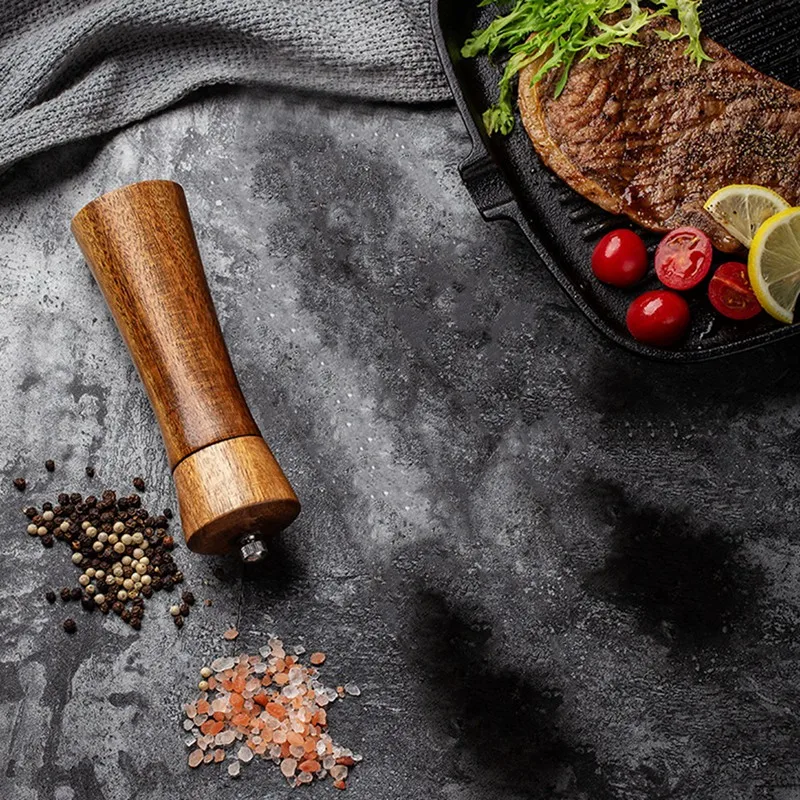 Wooden Pepper Mills Noble Workmanship Salt And Grinder Spice Mill With Ceramic | Дом и сад