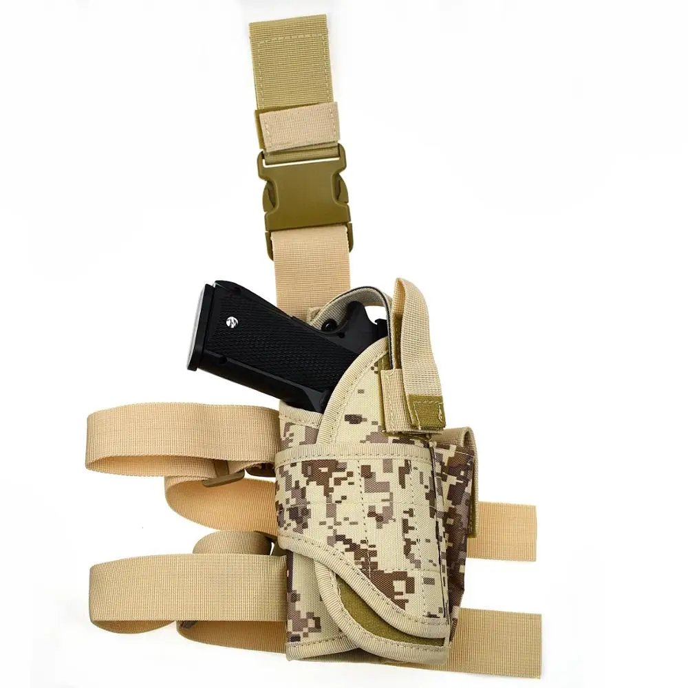 Тактическая нейлоновая универсальная кобура для ног Glock 17 19 22 Beretta M9