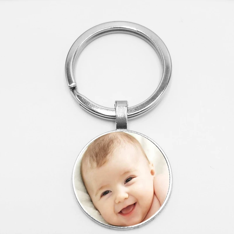 Брелок для ключей ручной работы персонализированный брелок с семейным фото