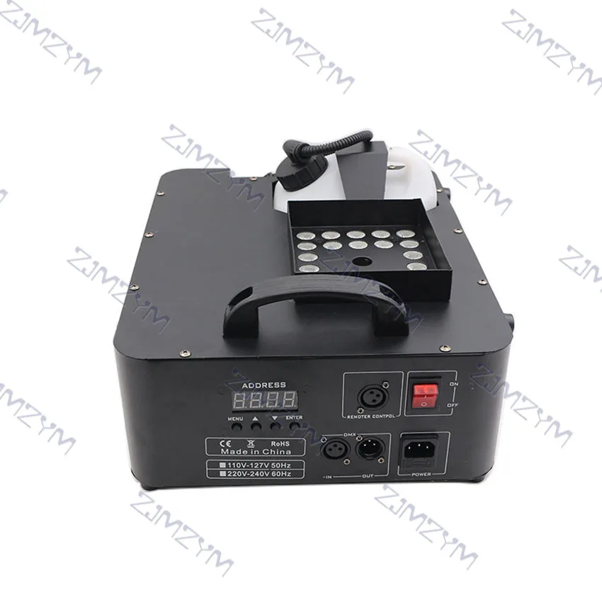 Скидка 1500 Вт Светодиодная противотуманная машина вертикальная дымовая машина 24x9 Вт Профессиональный дымовой генератор для сценического оборудов...