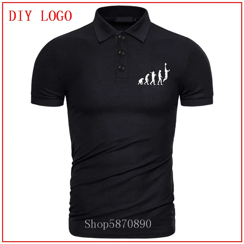 Рубашка-поло мужская с принтом хлопок короткий рукав удобная эволюция