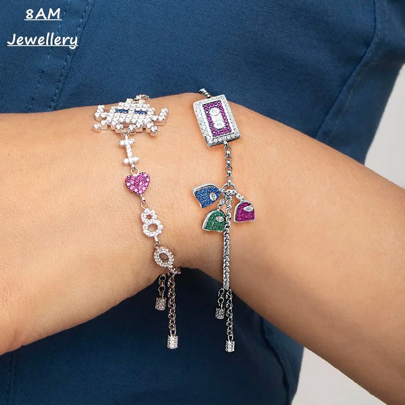 Марокканский Стиль Стерлинговое Серебро Космический стрелок браслет для женщин