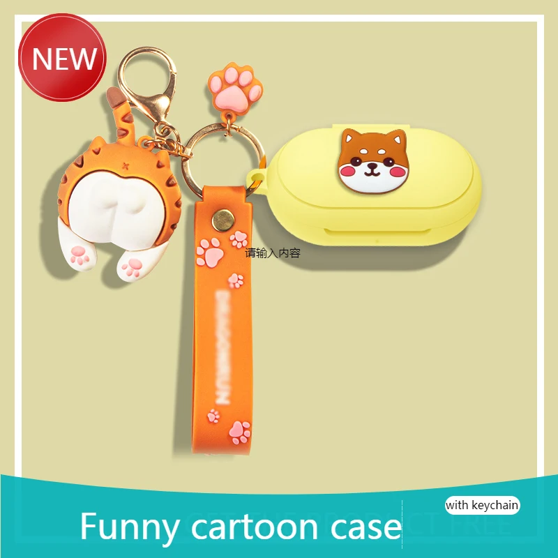 

Bluetooth-чехол для Samsung Galaxy Buds +, Мягкий противоударный чехол с изображением собаки для беспроводных Bluetooth-наушников