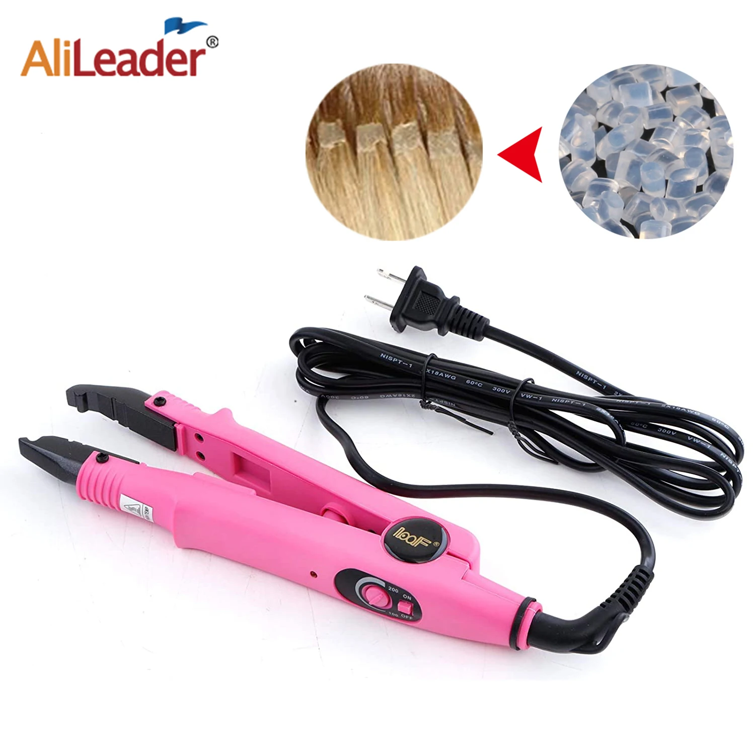 

Professional Hair Extensions Iron Strong Hold Italian Keratin Glue For Hair Extension Black Pink Hair Connectors Alileader Tools