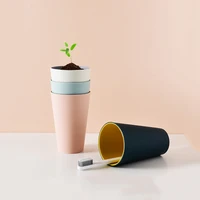 bathroom accessories water cup gargle toothbrush plastic simple two color glass couple brushing washing mouth tumblers
