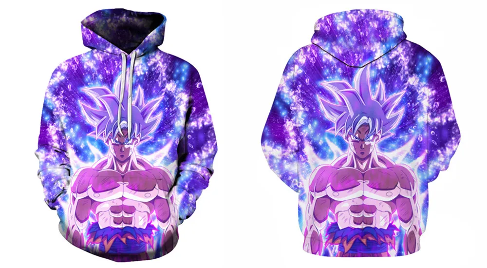 Дизайн Dragon Ball Z Goku толстовки DBZ толстый Гоку печать 3D Толстовка с капюшоном для мужчин и женщин Harajuku верхняя одежда унисекс Толстовка