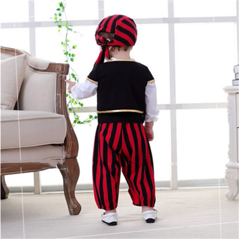 Костюм пиратов Карибского моря на Хэллоуин для маленьких мальчиков детская