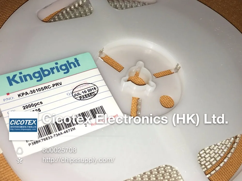 10 шт./лот KPA-3010SRC-PRV 3010 1206 светодиодный красный высокий светильник 3 0x1 0mm под прямым