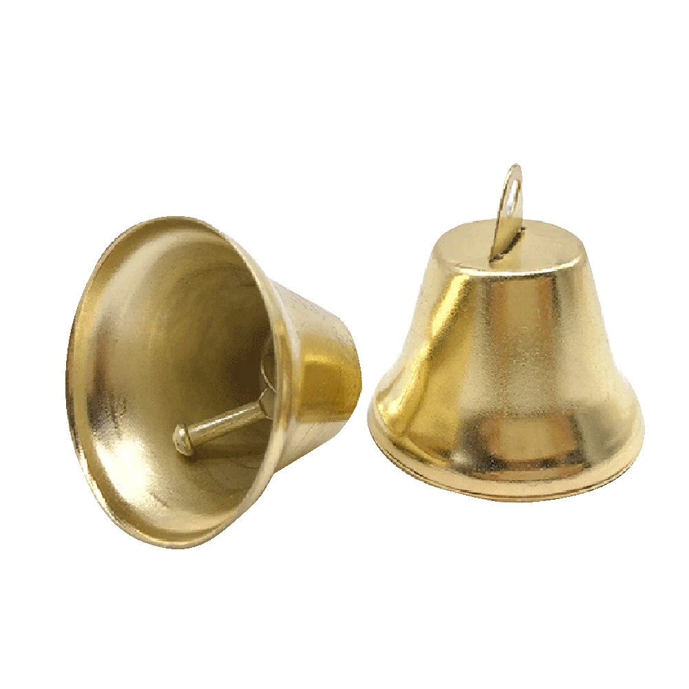 

100 Pcs Multipurpose Party Pendant 38mm Iron Christmas Bell DIY Crafts Home Housebreaking Hanging Vintage Crisp Clear