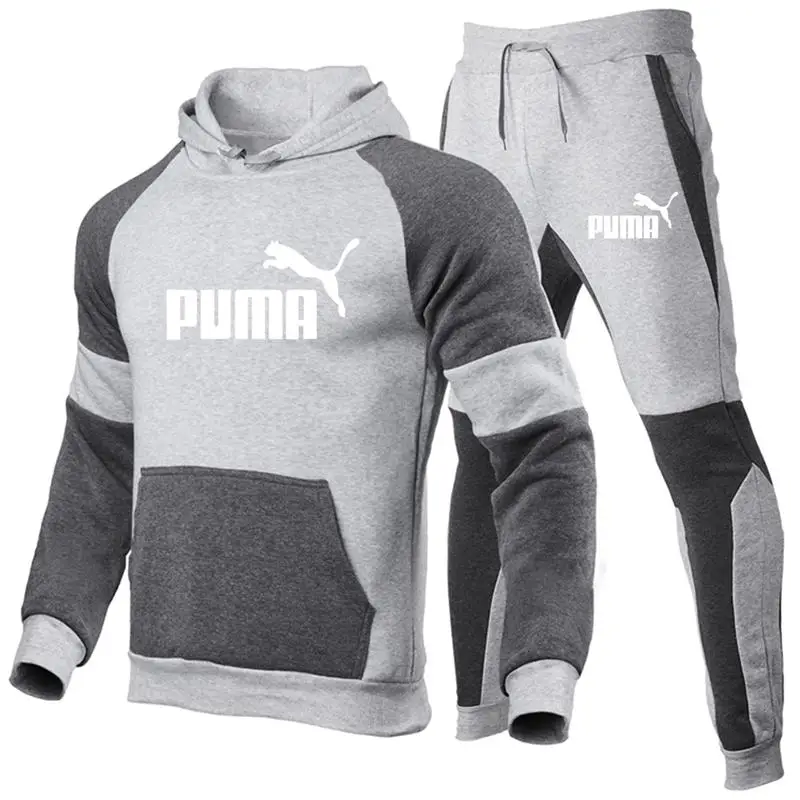 

New fashion men's pullover cotton men's sportswear hoodie two pieces + pants sports shirt autumn and winter track suit