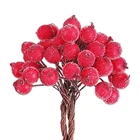 40 шт., Новогодние декоративные искусственные ягоды падуба