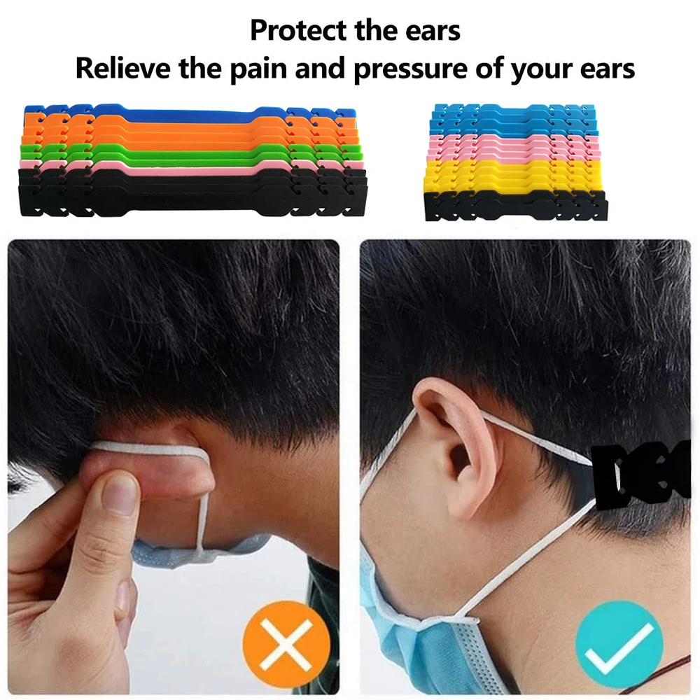 10 шт. регулируемый крючок для ушей механизм регулировки веревки маска